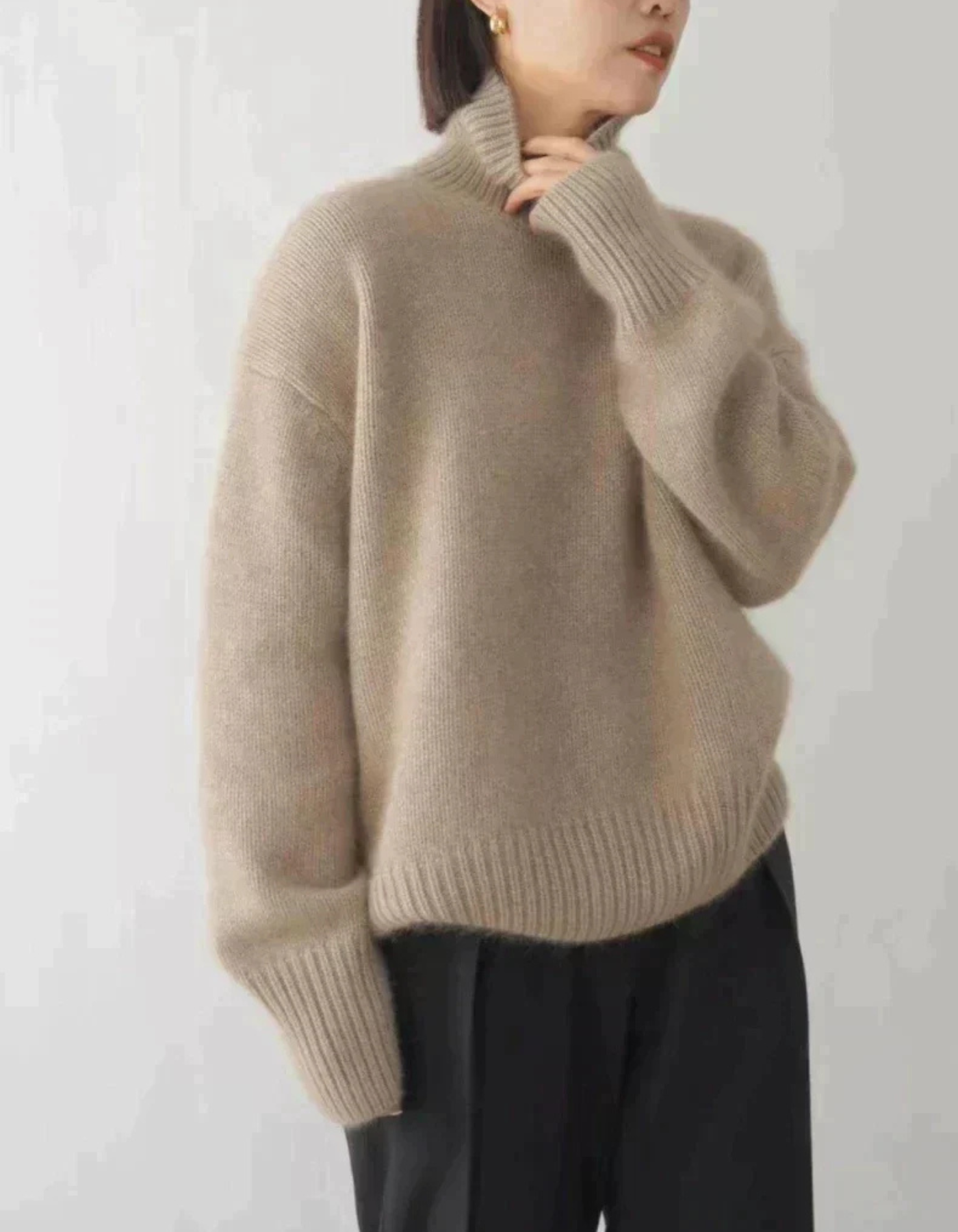 Zella – Przytulny krój – Sweter z golfem