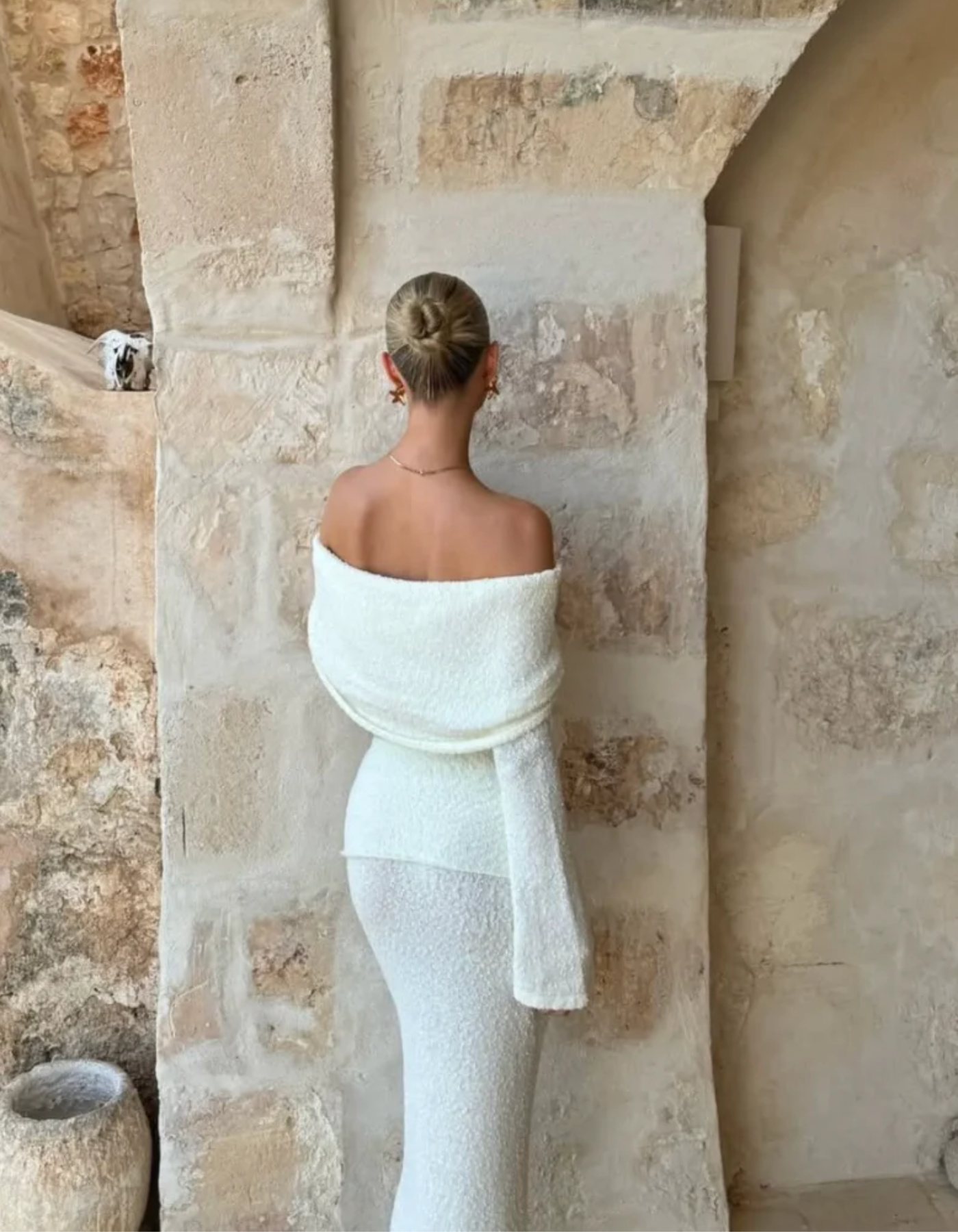 Alessa – Elegancja z odkrytymi ramionami – Zestaw dwuczęściowy