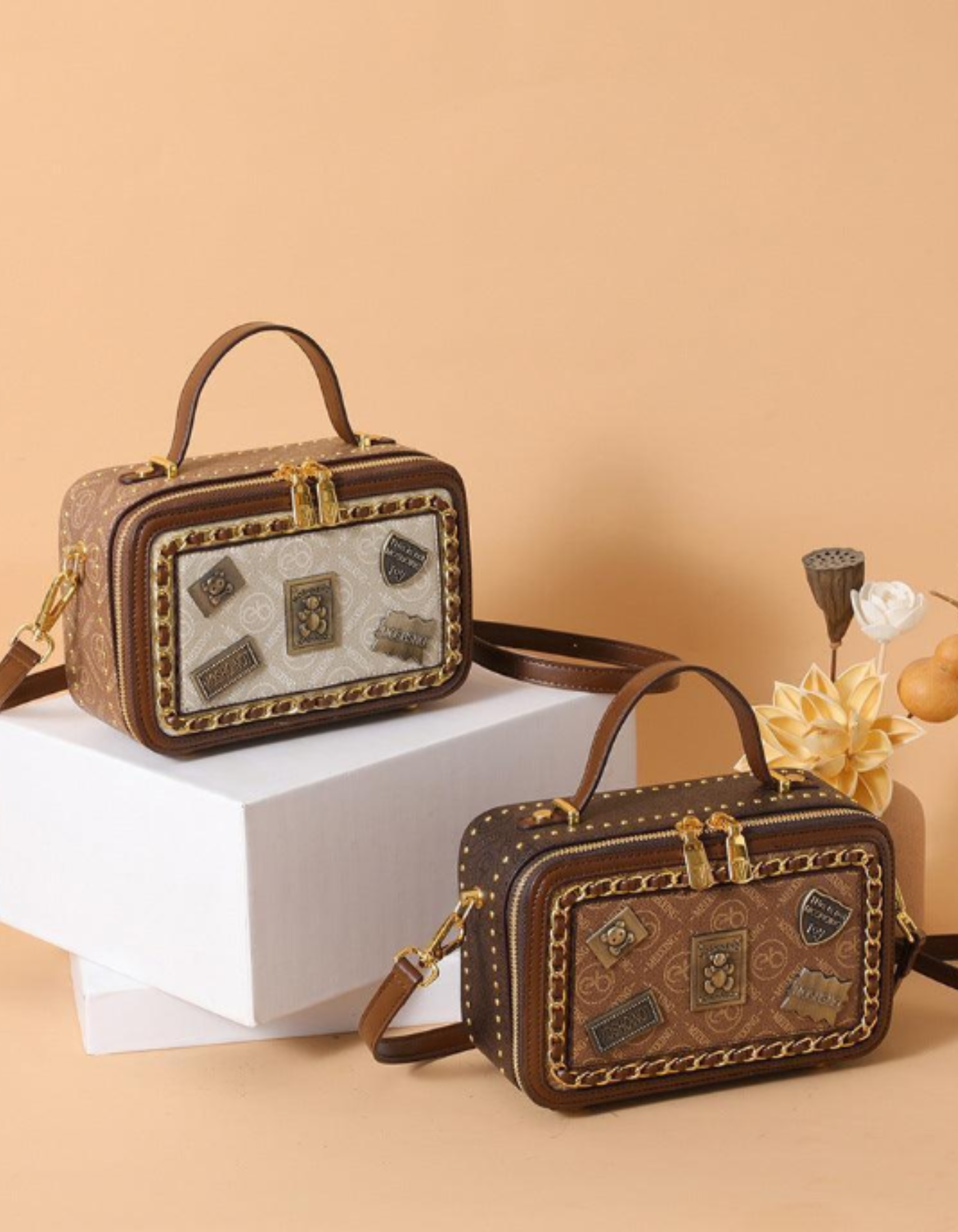 Celestia – Vintage patchwork charm – Torba na ramię