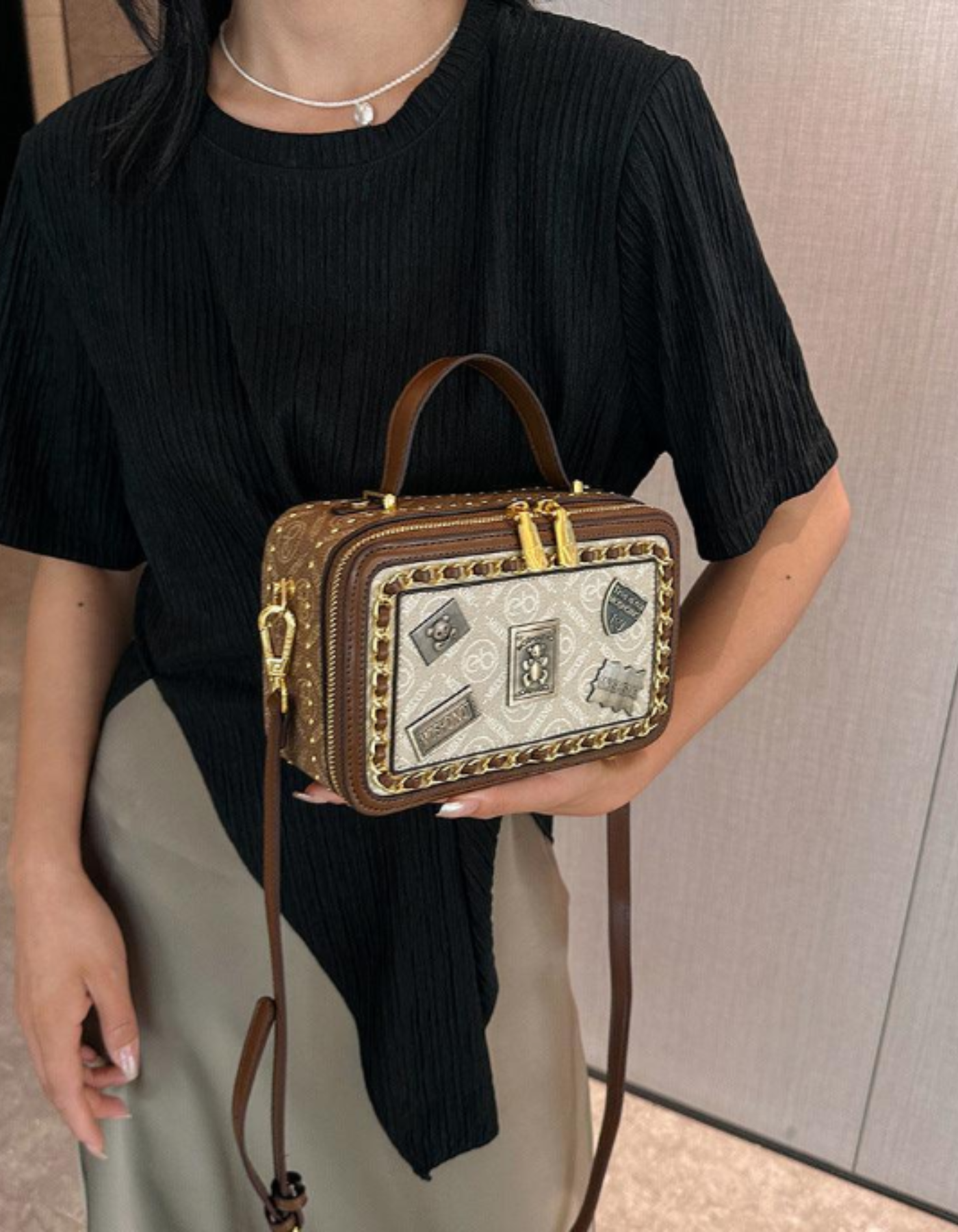 Celestia – Vintage patchwork charm – Torba na ramię