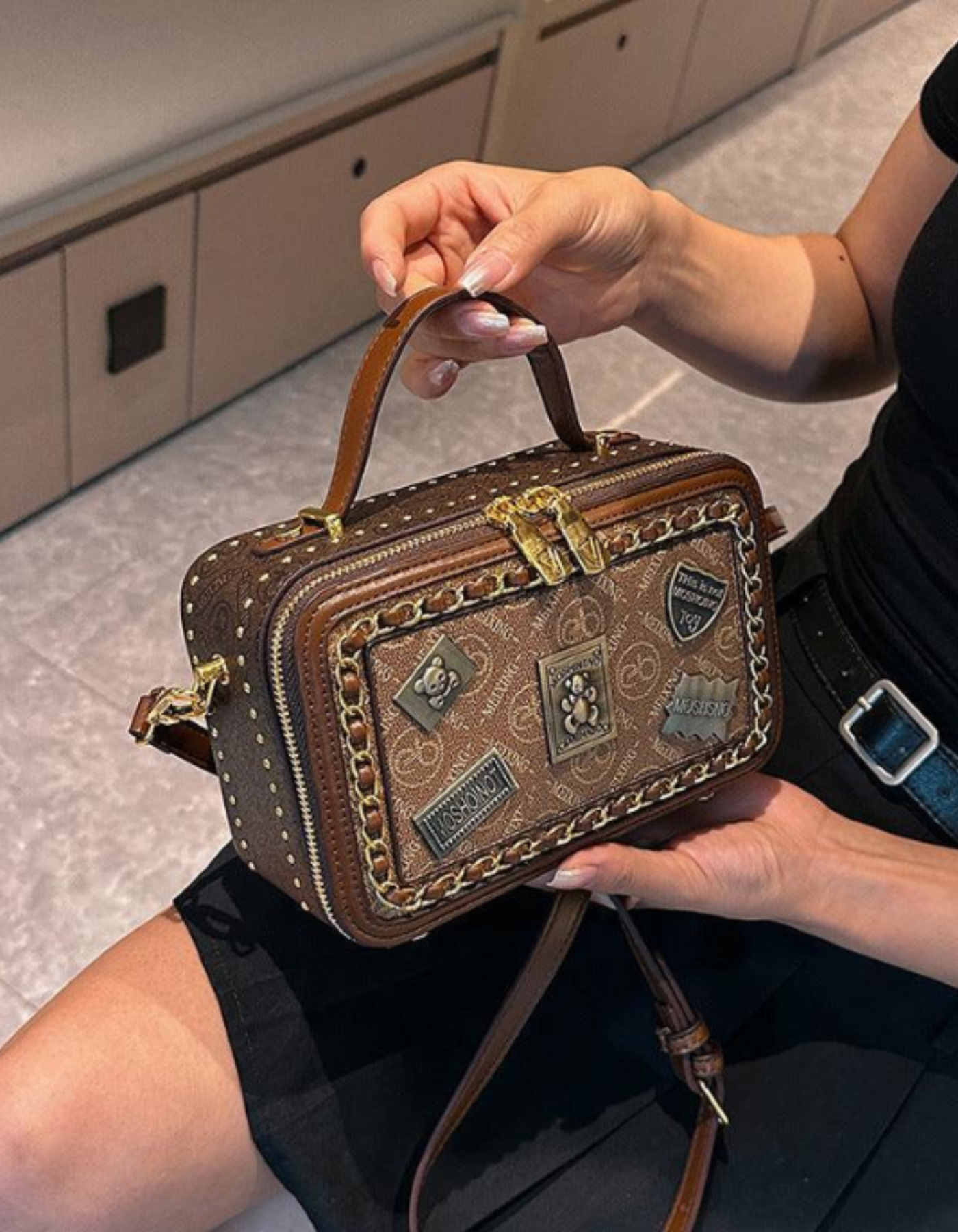 Celestia – Vintage patchwork charm – Torba na ramię