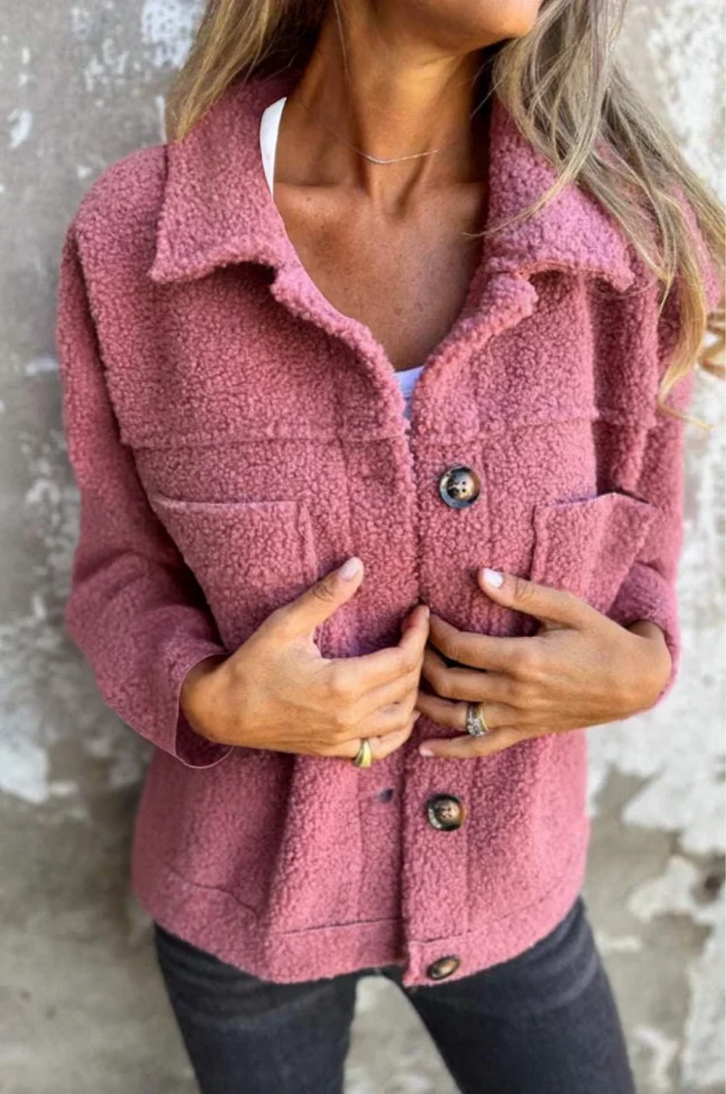 Joanna – Przytulny dotyk – Kurtka teddy