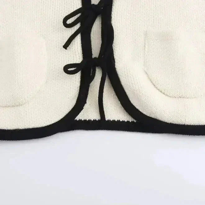 Josette – Akcenty kokardkowe – Elegancki kardigan