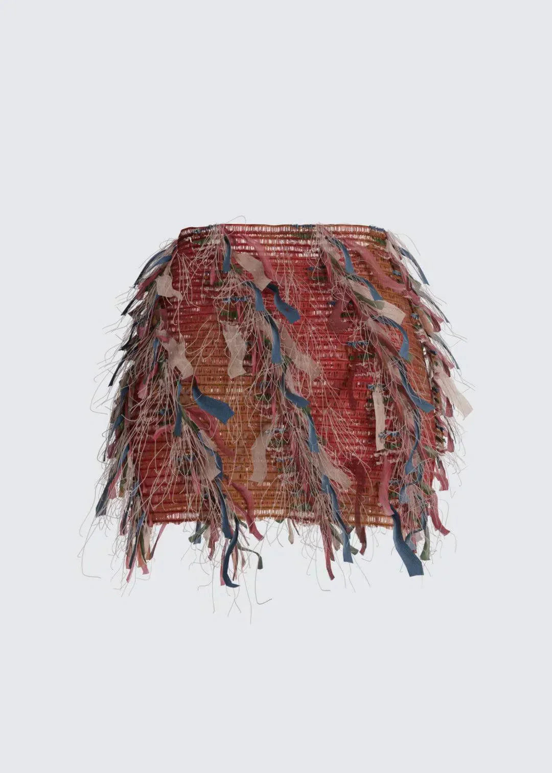 Luciana – Tekstura z frędzlami – Spódnica z falbanami