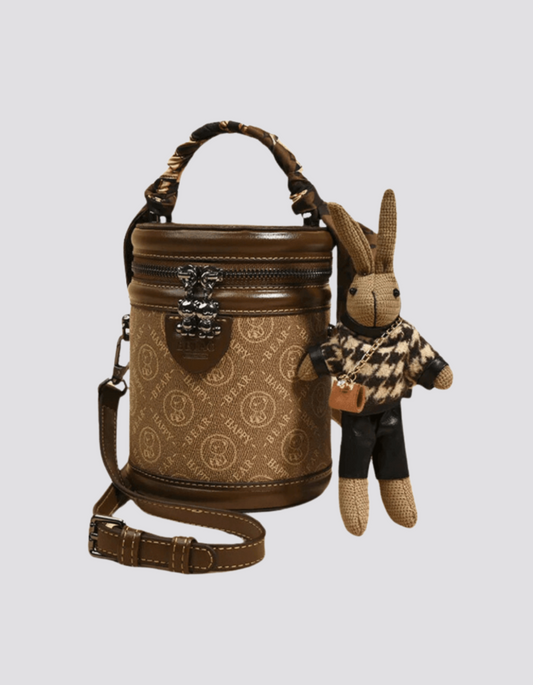 Capucinetta – Detal z monogramem w kształcie króliczka – Torba na ramię
